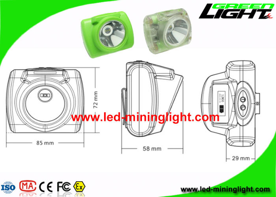 6,8 Ah o diodo emissor de luz do capacete de segurança do elevado desempenho ilumina-se para o encapsulamento da mina subterrânea