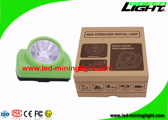 6,8 Ah o diodo emissor de luz do capacete de segurança do elevado desempenho ilumina-se para o encapsulamento da mina subterrânea
