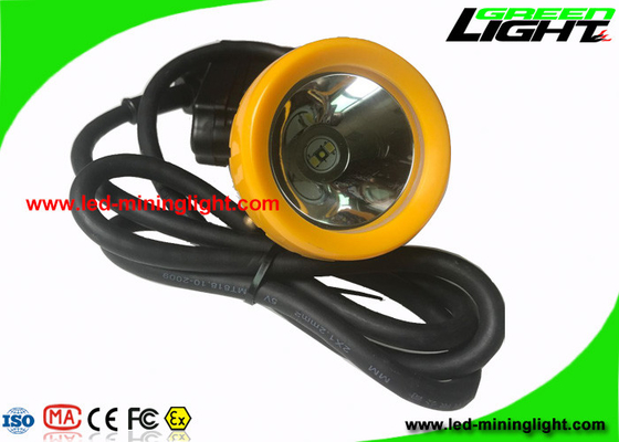 luzes de mineração do tampão do preto 6.6Ah, luz do capacete de mineiros 420g com 16 horas de tempo de trabalho