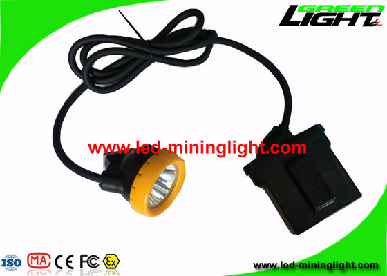 luzes de mineração do tampão do preto 6.6Ah, luz do capacete de mineiros 420g com 16 horas de tempo de trabalho