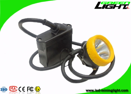 luzes de mineração do tampão do preto 6.6Ah, luz do capacete de mineiros 420g com 16 horas de tempo de trabalho