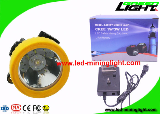 Tempo da longa vida do farol do diodo emissor de luz de Li - de Ion Battery Rechargeable Miners Cree