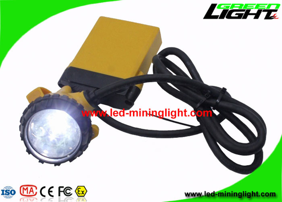 luzes de mineração portáteis do tampão 10.4Ah, luz recarregável do capacete de mineiros do feixe alto