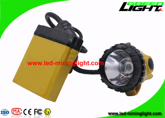 luzes de mineração portáteis do tampão 10.4Ah, luz recarregável do capacete de mineiros do feixe alto