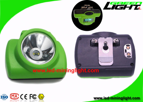 Tela SOS de Oled da lâmpada de 13000 Lux Safety Miners Cordless Cap com USB/carregador do berço 