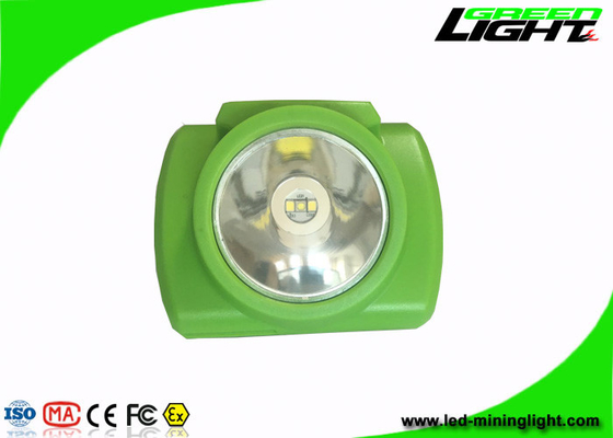 verde 3.7V sem corda da lâmpada de tampão dos mineiros do brilho 13000lux com PC Shell