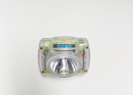 Lâmpada de minério sem fio LED à prova de explosão IP68 recarregável Lâmpada de tampa de mineiro 25000Lux com tela OLED