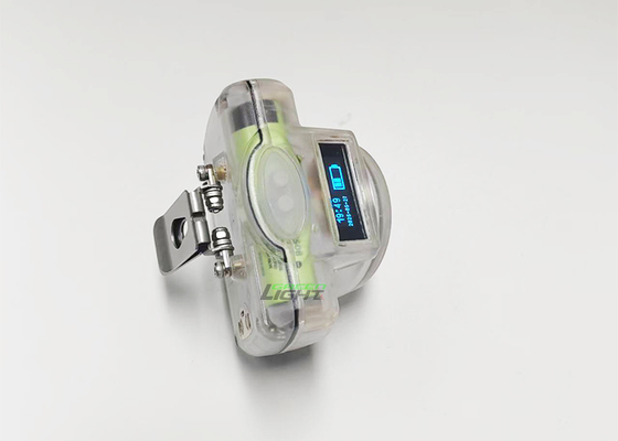 Ecrã OLED resistente a impactos Lâmpada de capacete LED sem fio 7AH 15000lux Luz de mineração de carvão IP68 à prova d'água