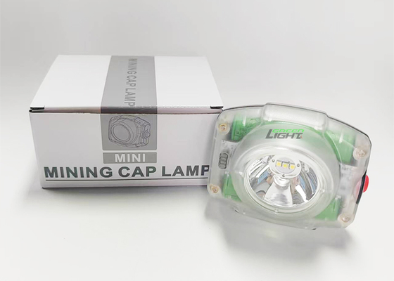 Lâmpada de capacete LED à prova d'água de tamanho compacto 199g, farol de mineiro 23000lux 4,4W, luz de mineiro potente