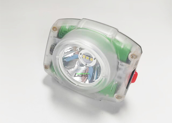 Lâmpada de capacete LED à prova d'água de tamanho compacto 199g, farol de mineiro 23000lux 4,4W, luz de mineiro potente
