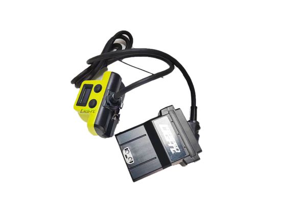 4.07W 14Ah Lâmpada de mineração LED com fio IP68 Impermeável 25000lux Lâmpada de tampa de mineração resistente a impactos com tela OLED para mina de ouro de carvão