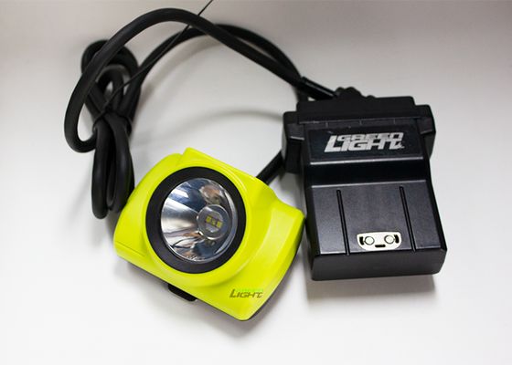 4.07W 14Ah Lâmpada de mineração LED com fio IP68 Impermeável 25000lux Lâmpada de tampa de mineração resistente a impactos com tela OLED para mina de ouro de carvão