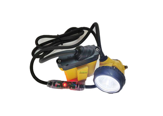 25000lux Led Miner Safety Cap Lamp 10,4Ah recarregável SAMSUNG Bateria Miner Cap Lamp com luz de aviso piscando