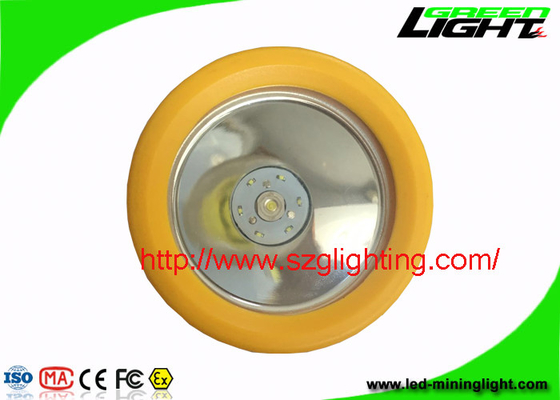 Luzes carbonosas recarregáveis do diodo emissor de luz, luz amarela do capacete de mineiros para a segurança subterrânea