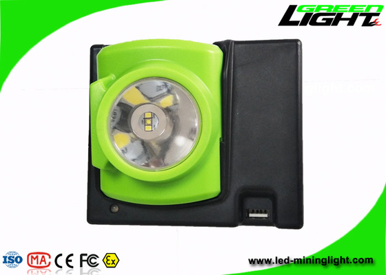 Lâmpada de tampão forte dos mineiros do brilho 15000lux 1,78 watts 4 horas que carregam o tempo com o porto de carregamento magnético de USB