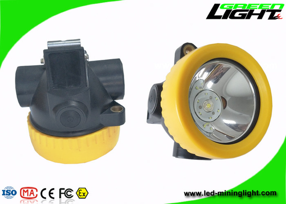 Do farol recarregável resistente do diodo emissor de luz do impacto/chama longa vida amarela da cor