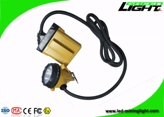 Luz da mineração do diodo emissor de luz do feixe alto, farol da mineração do diodo emissor de luz com bloco grande da bateria da capacidade