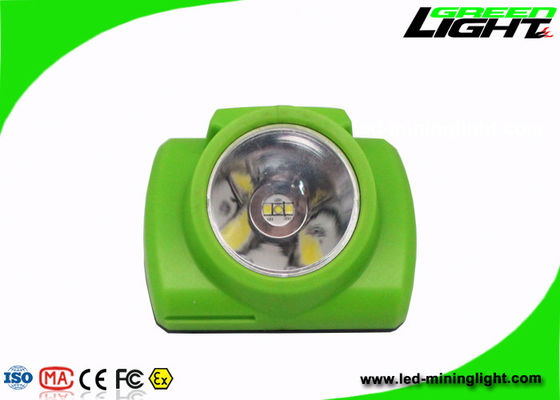 Luz da mineração do diodo emissor de luz da cor verde, lâmpada de mineiros do diodo emissor de luz com carregador 13000lux de USB