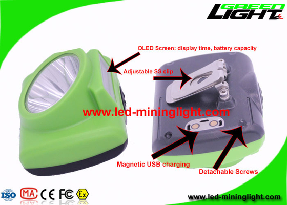 Farol recarregável brilhante super 6.8Ah 13000 Lux Safety For Mining Tunneling do diodo emissor de luz