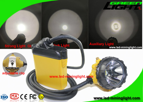 aviso alto da baixa potência de Cree With Cable SOS do feixe da luz do capacete de mineiros 10.4Ah baixo