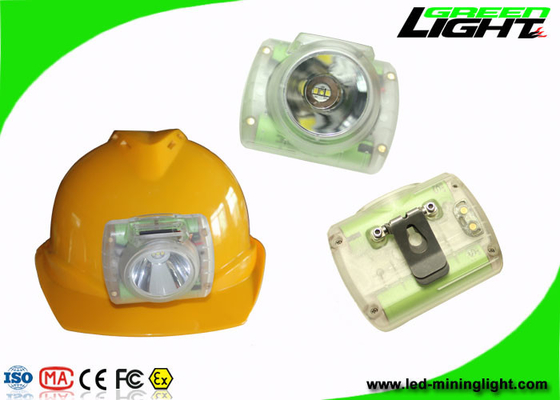15000 tela do material OLED do ABS do PC de Lux Mining Cap Lights com corpo transparente