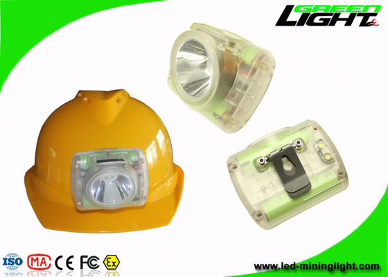 15000 tela do material OLED do ABS do PC de Lux Mining Cap Lights com corpo transparente