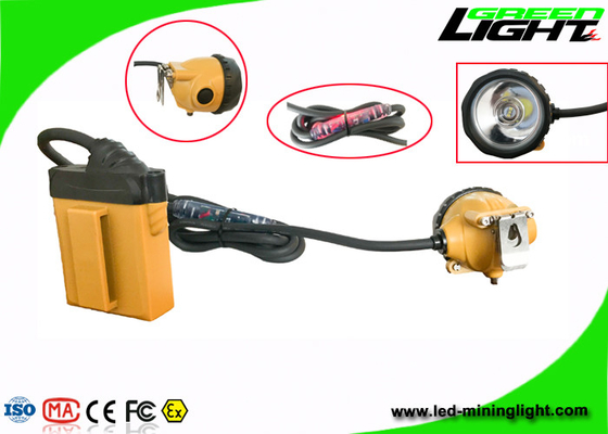 A luminosidade da altura conduziu os mineiros claros, farol recarregável IP68 dos mineiros 25000lux