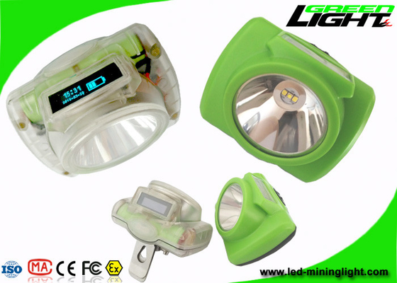 lâmpadas de tampão de mineração sem corda IP68 do diodo emissor de luz 13000lux USB impermeável que carrega com a tela de OLED