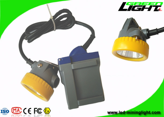diodo emissor de luz da bateria do Li-íon 6.6Ah que mina a chama amarrado clara da lâmpada do feixe 15000lux alto resistente