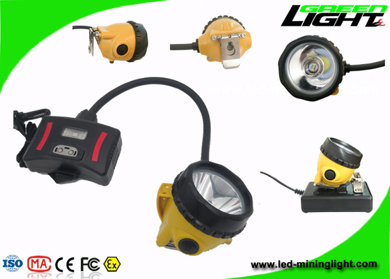 chama impermeável Semi-amarrado de pouco peso do feixe alto do farol 15000Lux 1.7W da mineração do diodo emissor de luz da lâmpada de tampão 392g IP68 resistente