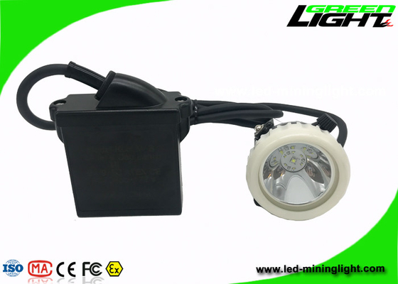 Material do ABS longo da luz 6.6Ah Li - do Ion Battery da mineração do diodo emissor de luz do capacete de segurança do tempo de iluminação