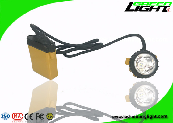 Diodo emissor de luz do capacete de segurança que mina o tempo de funcionamento claro de Lux Brightness 13-15hours do material 25000 do ABS