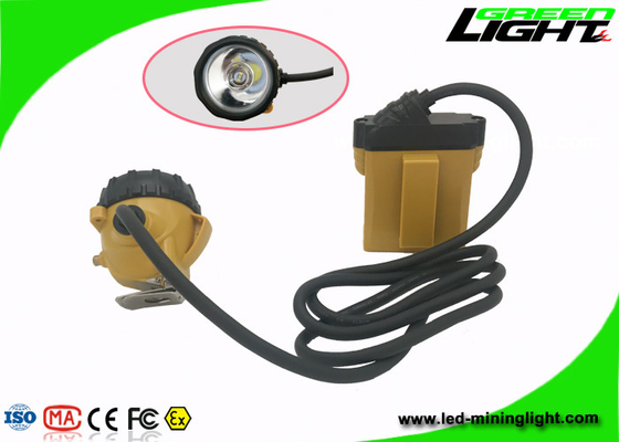 Diodo emissor de luz do capacete de segurança que mina o tempo de funcionamento claro de Lux Brightness 13-15hours do material 25000 do ABS