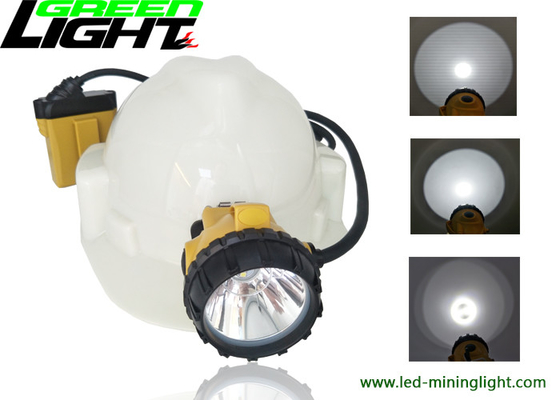 25000 copo leve de alumínio de Lux Corded Miners Cap Lamp 10.4Ah com o ponto claro perfeito IP68 impermeável