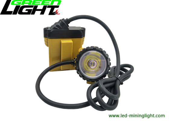 25000 copo leve de alumínio de Lux Corded Miners Cap Lamp 10.4Ah com o ponto claro perfeito IP68 impermeável