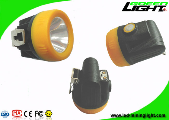 Lâmpada de mineração sem corda subterrânea do capacete das luzes IP68 com interruptor de carregamento da indicação de USB