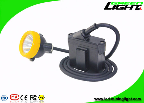 Lâmpada de tampão 7.8Ah dos mineiros da segurança Li - Ion Battery 10000 Lux High Beam Corded Type