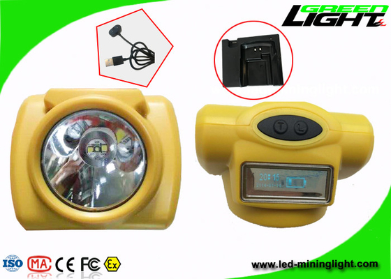 Luzes de mineração duráveis do capacete de segurança, economia de energia material da mineração da lâmpada de tampão do PC