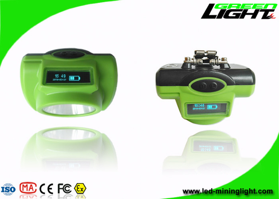 Brilho forte de mineração sem corda 13000Lux IP68 das luzes da tela de OLED com carregador de USB