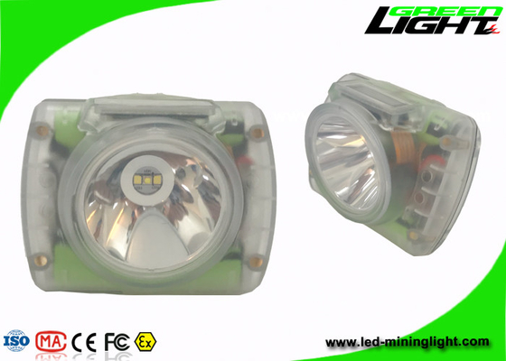 Material de carregamento do PC da luz IP68 13000lux do capacete de mineiros de USB com tela de OLED