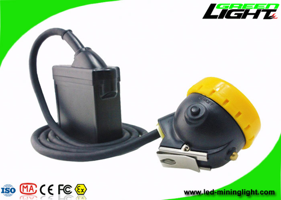Lâmpada de tampão 7.8Ah dos mineiros da segurança Li - Ion Battery 10000 Lux High Beam Corded Type