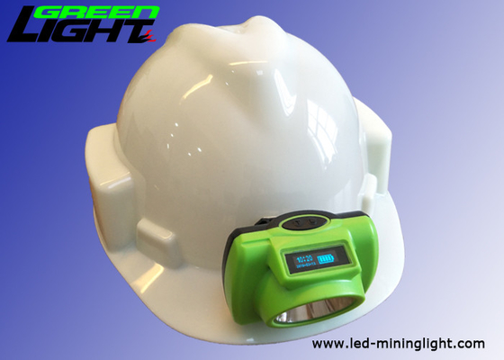 Luzes carbonosas materiais do PC do ABS, bateria de mineração conduzida 3.7v da lâmpada de tampão 6.8Ah