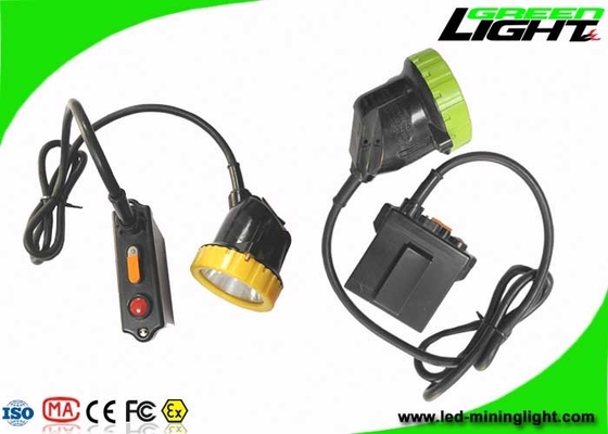 IP67 impermeável que mina o farol recarregável 3.7V 11.2Ah 50000lux do diodo emissor de luz a caça