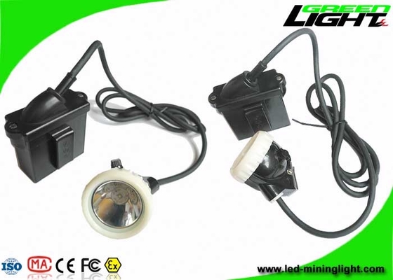 Capacidade amarrado da bateria do farol 10000lux 6.6Ah da luz da mineração do diodo emissor de luz do Cree do feixe alto