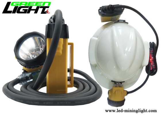 Farol recarregável leve de alumínio 25000lux IP68 CREE Light Source dos mineiros do copo
