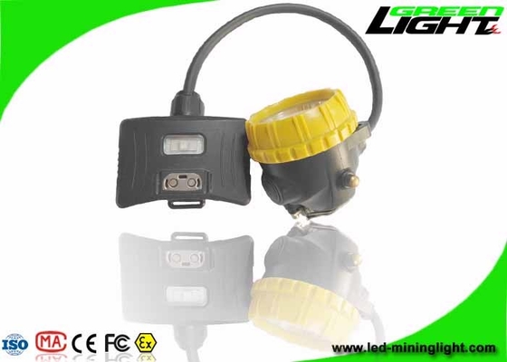 Capacidade grande recarregável semi amarrado IP68 1.7W do farol 15000lux 6.8Ah do diodo emissor de luz