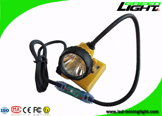 o tampão de mineração de 10.4Ah IP68 ilumina o aviso da baixa potência de 25000 Lux Minig Corded Cable With