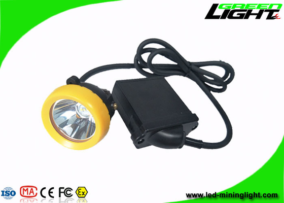 Bateria leve da mineração IP68 10000lux 6.6Ah do diodo emissor de luz de Cree Source com botão do silicone
