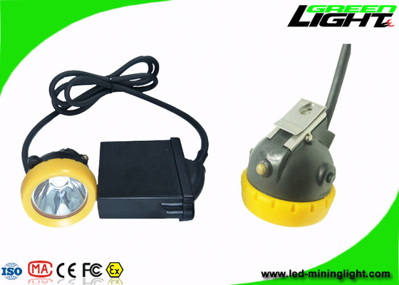 Bateria leve da mineração IP68 10000lux 6.6Ah do diodo emissor de luz de Cree Source com botão do silicone