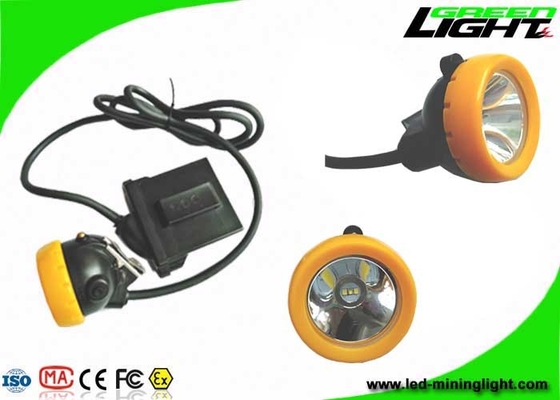 Luz 6.6Ah Li da mineração do diodo emissor de luz da lâmpada do capacete - ciclos 1000 da bateria de Ion Battery With